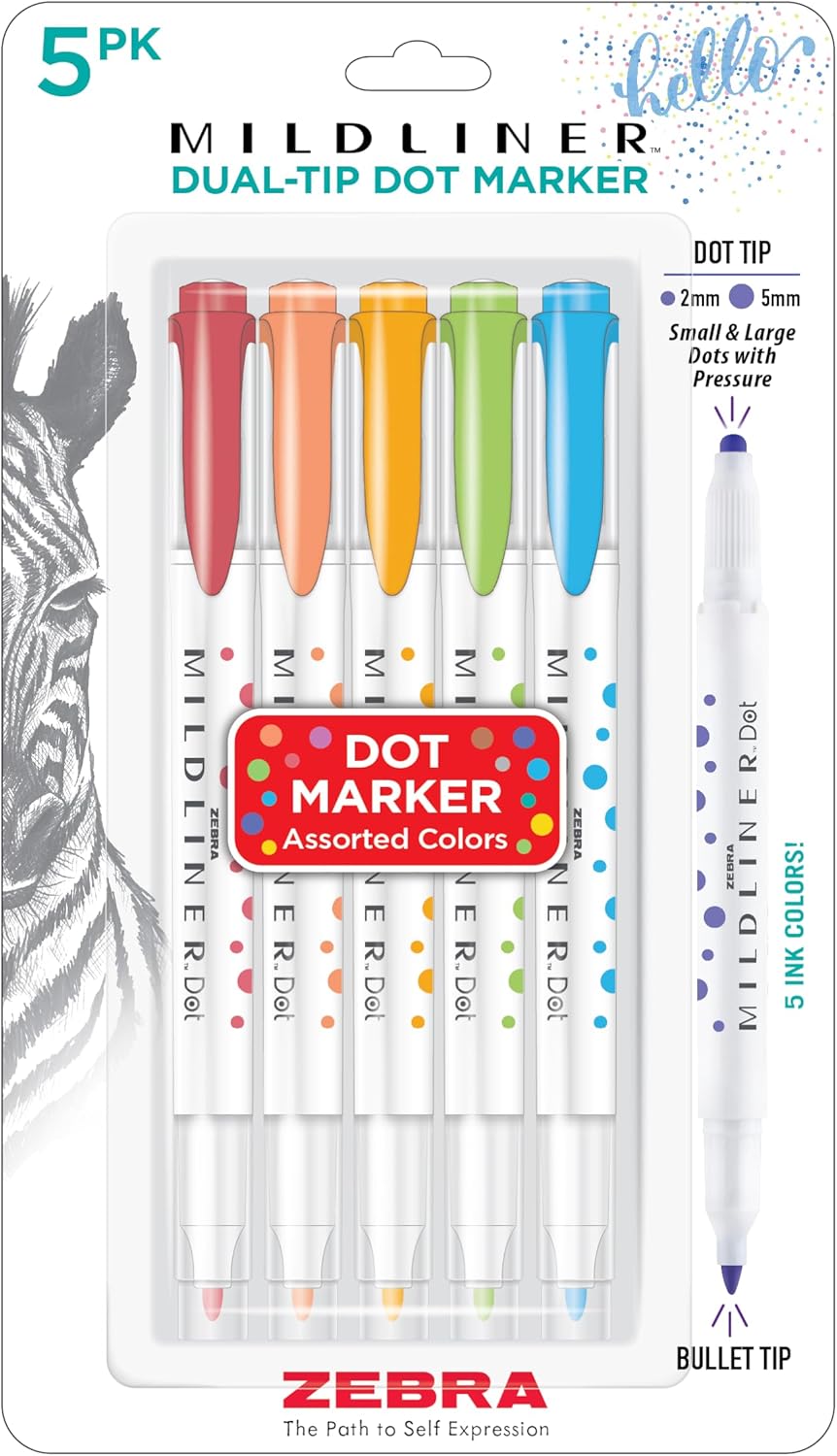 Mildliner Double-Ended Pen Sets Dot Marker - Odd Nodd Art Supply