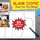 Blank Comic Book: Draw Your Own Manga!