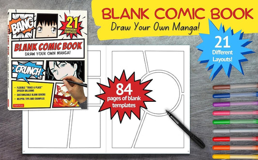 Blank Comic Book: Draw Your Own Manga!