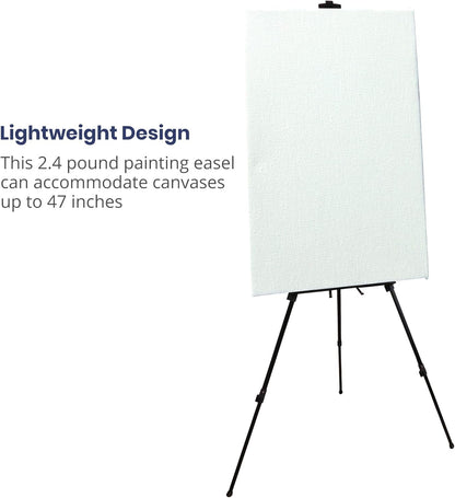 Trekker Aluminum Adjustable Art Easel with Carry Bag