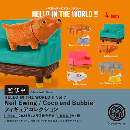 Dog Coco & Bubbie Hello in the World Neil Ewing Figurines Blind Box