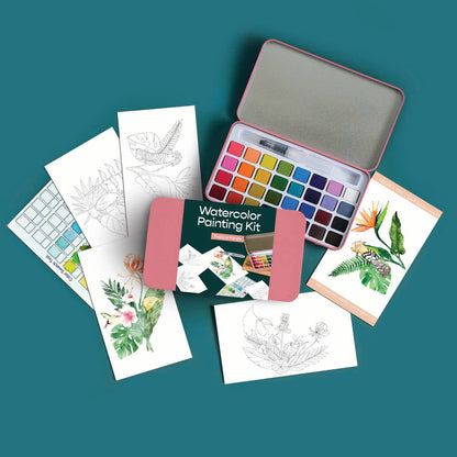 Watercolor Painting Kit by Cate Paper Co