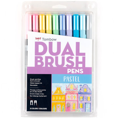 Pastel 10 Tombow Dual Brush Pen Sets - Odd Nodd Art Supply