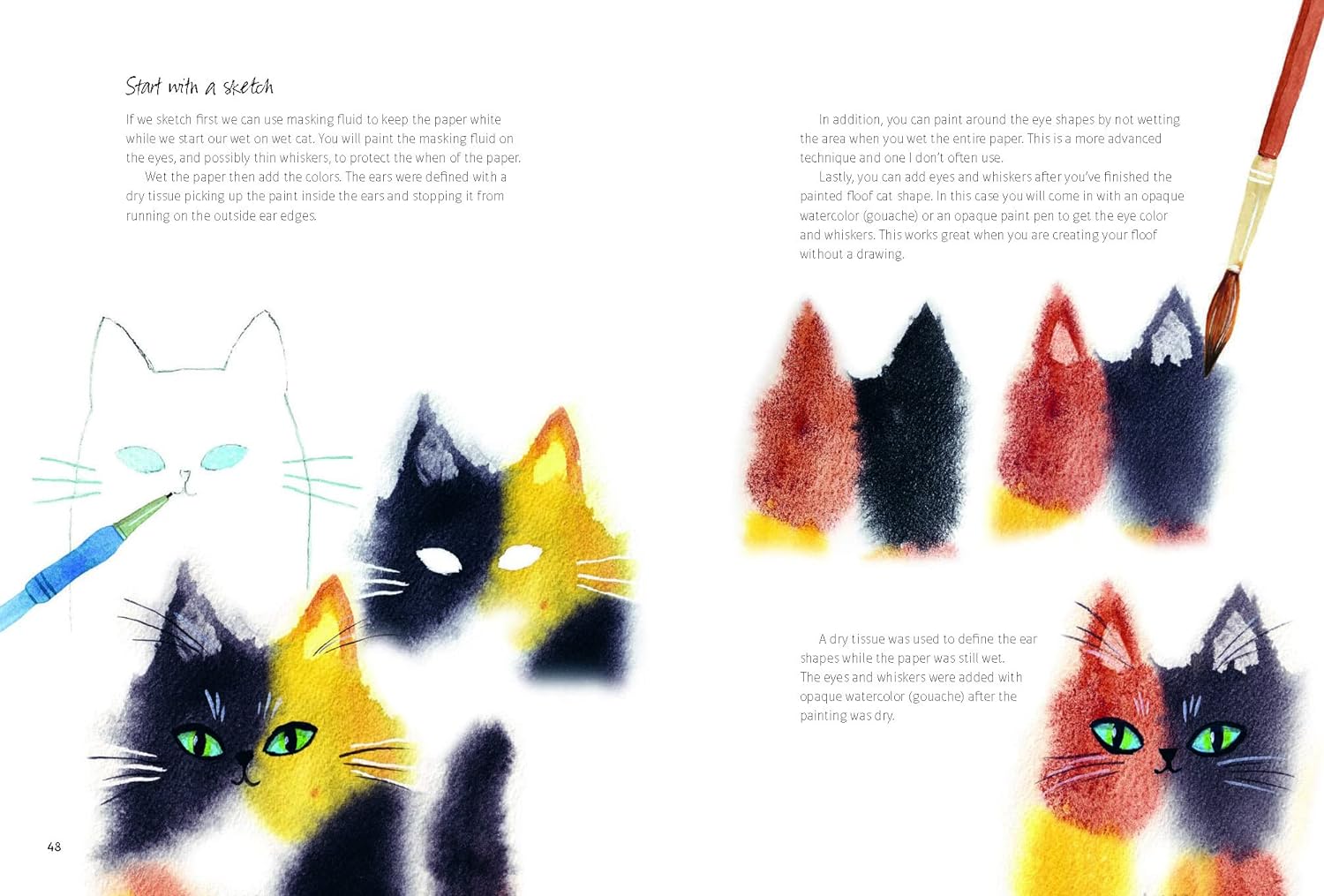 Painting Cats: Curious, Mindful & Free-Spirited Watercolors by Terry Runyan - Odd Nodd Art Supply
