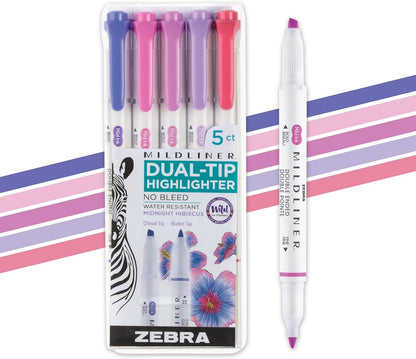 Mildliner Double-Ended Pen Sets Midnight Hibiscus - Odd Nodd Art Supply