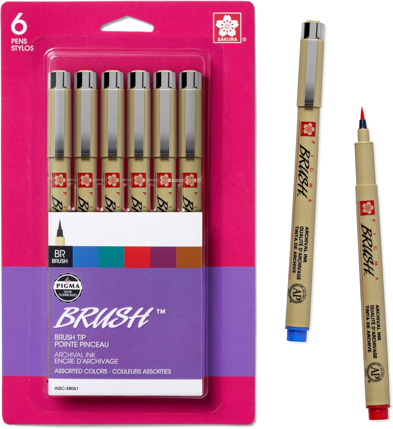 Pigma Micron Pen Sets Brush Colors - Odd Nodd Art Supply