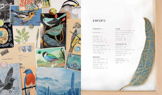 Geninne's Art: Birds in Watercolor, Collage, and Ink: A field guide to art techniques and observing in the wild