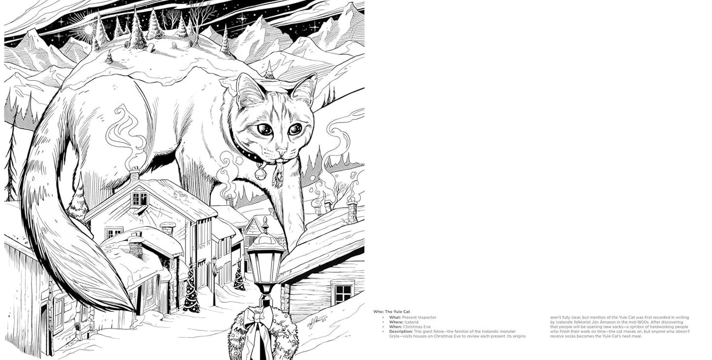 A Creepy Krampus Coloring Book: 30 Nightmare Coloring Scenes for a Festive and Frightful Creepmas