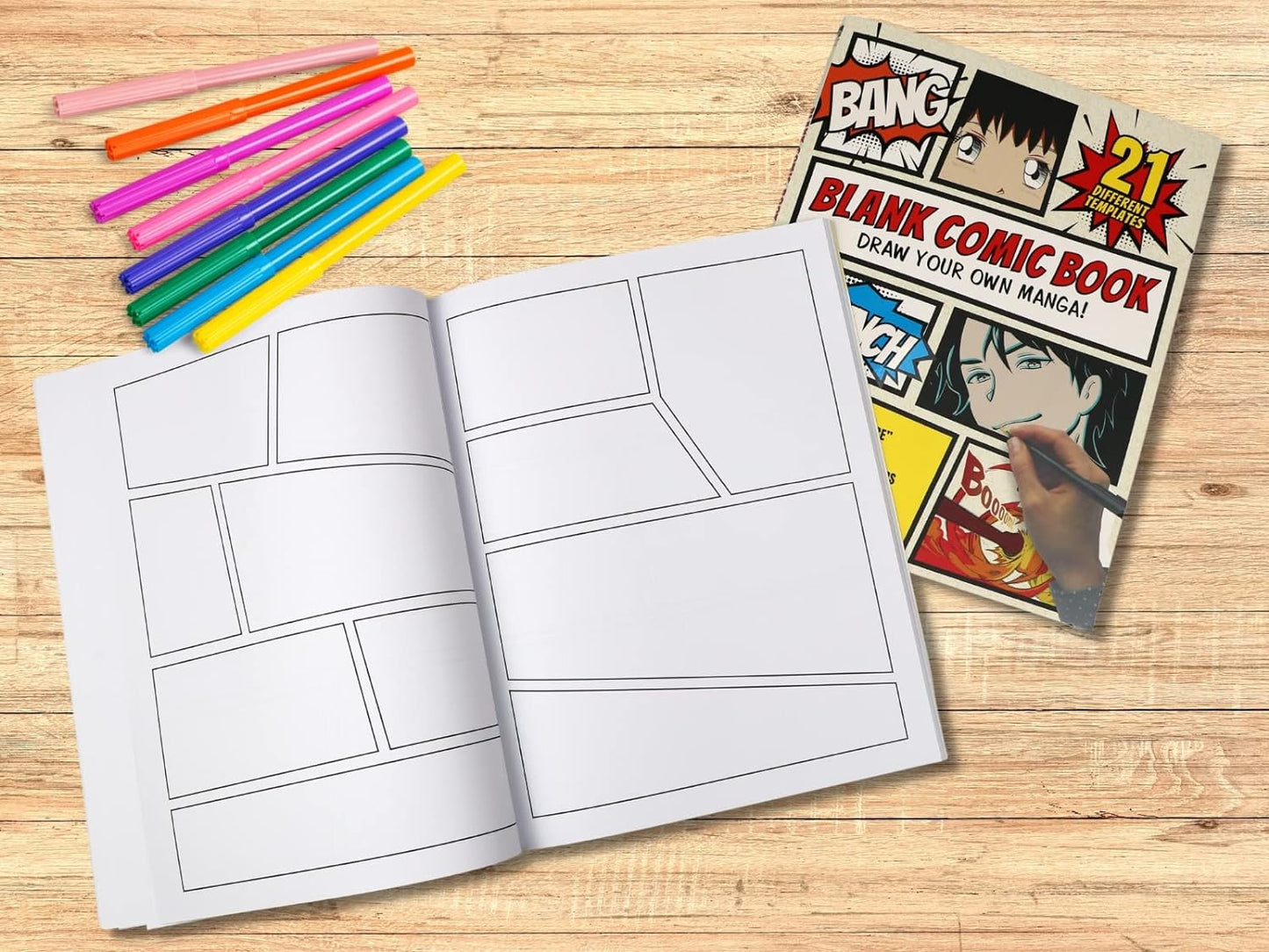 Blank Comic Book: Draw Your Own Manga!