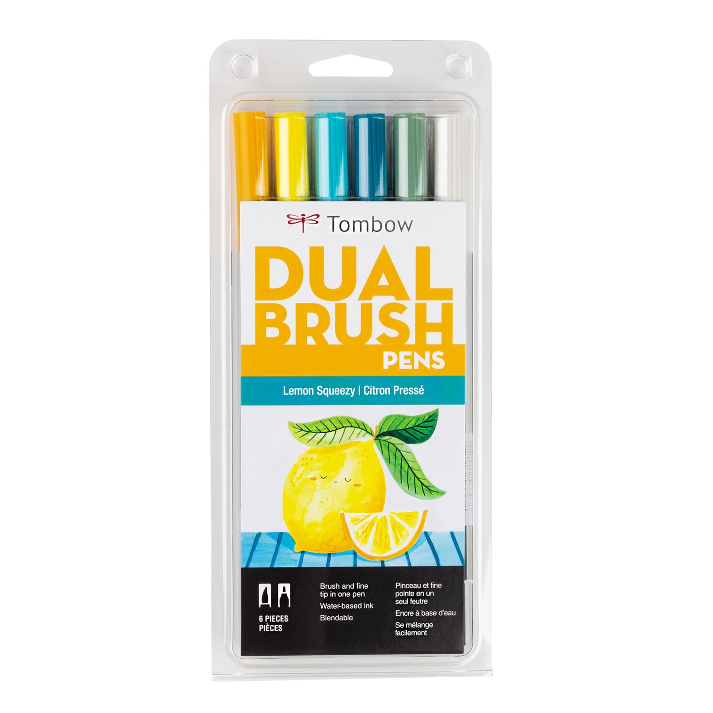 Lemon Squeezy 6 Dual Brush Pen Sets - Odd Nodd Art Supply
