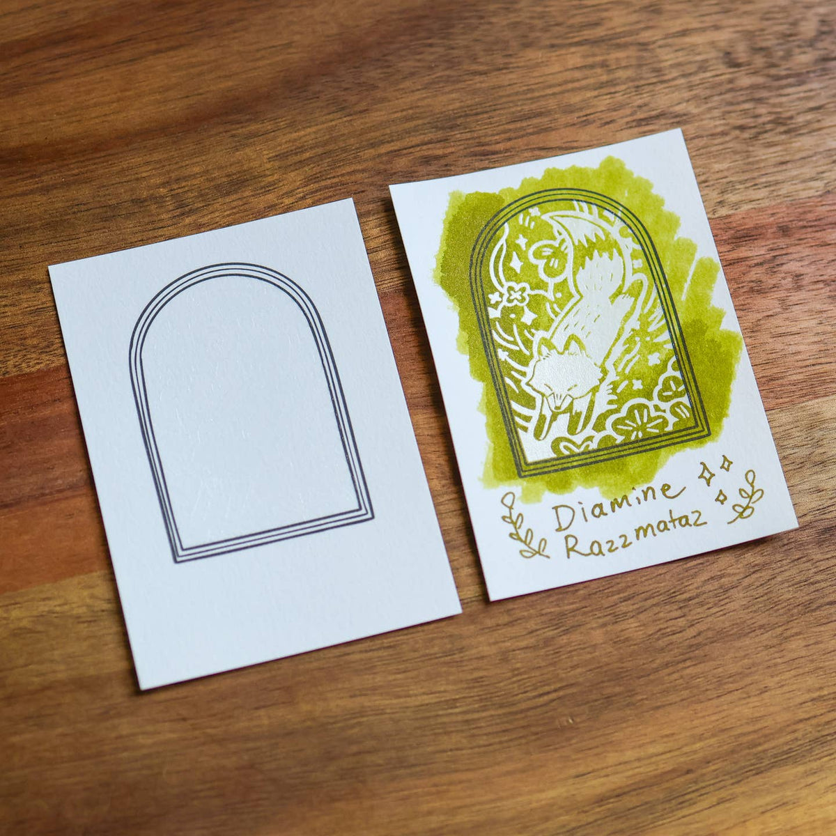 HIdden Illustration Ink Swatch Cards