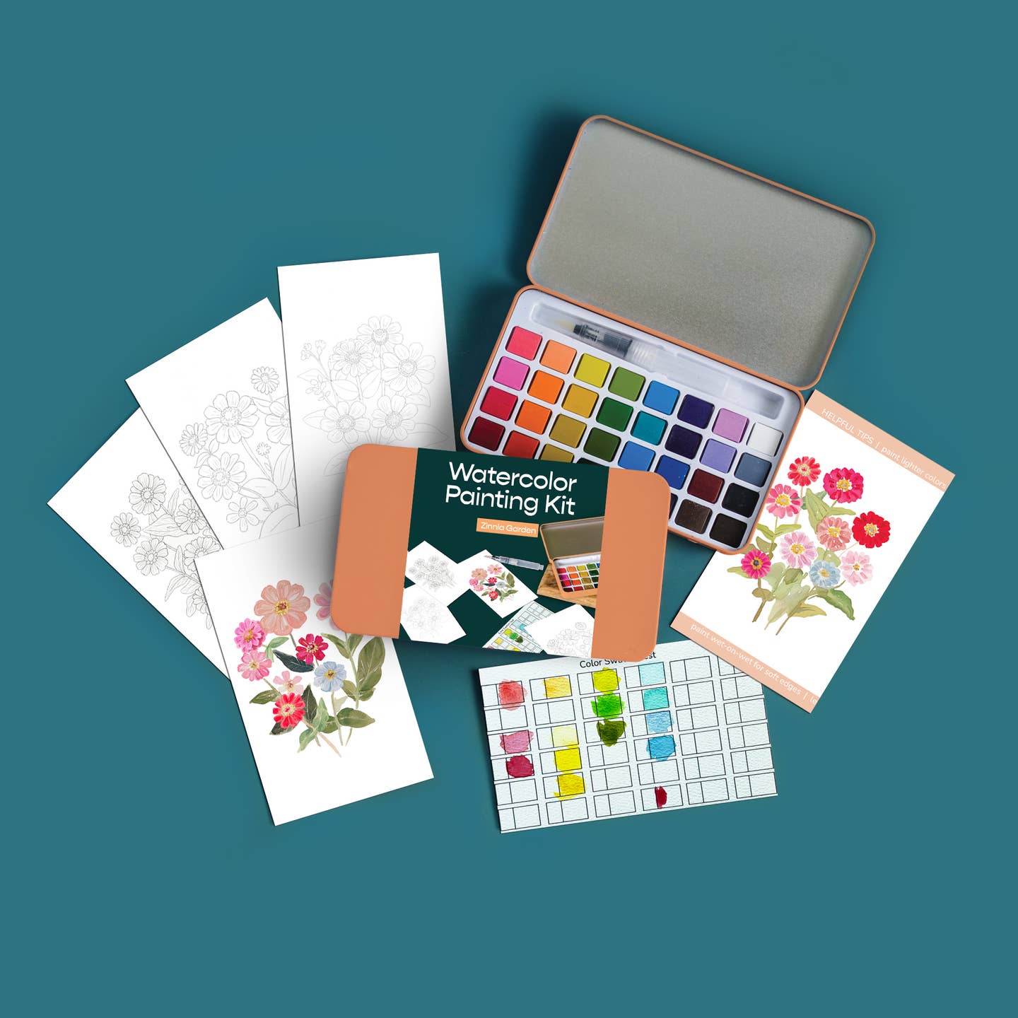 Watercolor Painting Kit by Cate Paper Co
