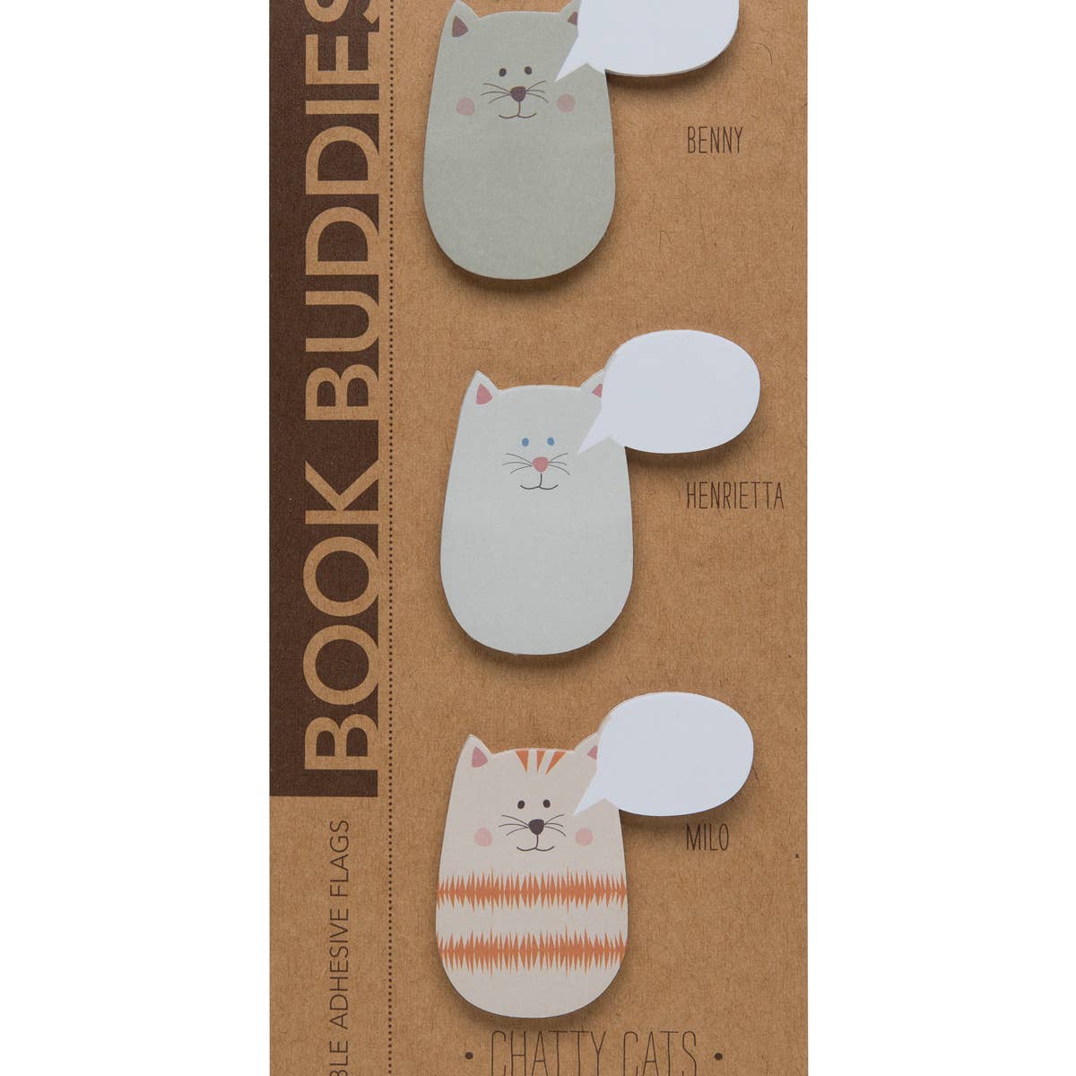 Chatty Cats Book Buddies Adhesive Note Flags - Odd Nodd Art Supply