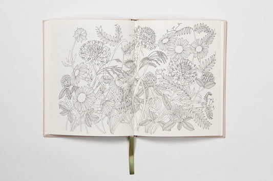 The Flower Year: A Coloring Book for Adults - Odd Nodd Art Supply