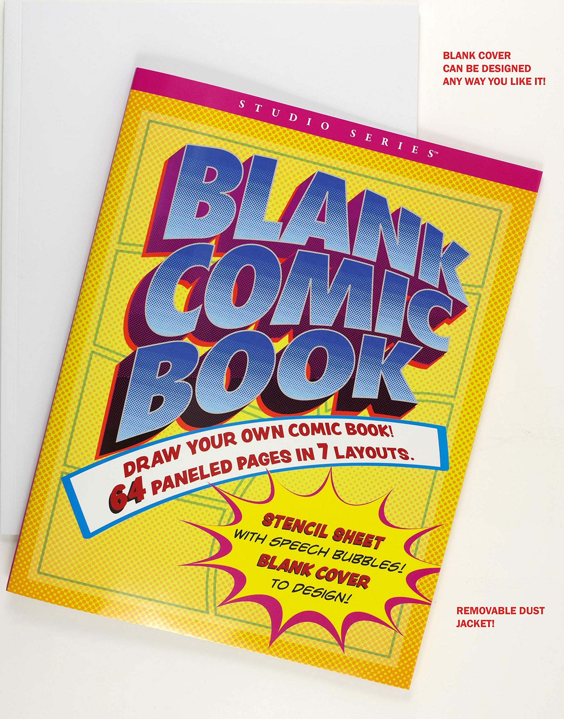 Blank Comic Book (with bonus stencil and blank cover!) – Odd Nodd Art Supply