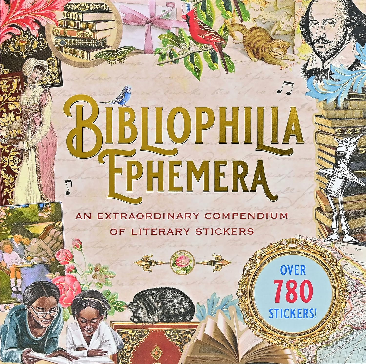 Bibliophilia Ephemera Sticker Book - Odd Nodd Art Supply