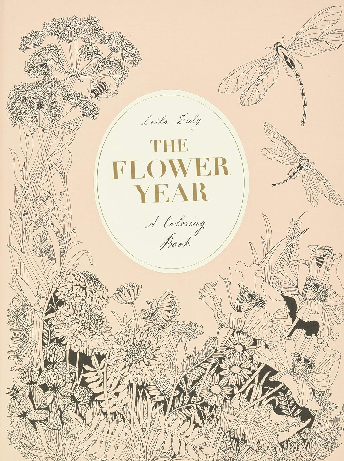 The Flower Year: A Coloring Book for Adults - Odd Nodd Art Supply