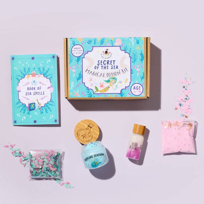 Retail packaging and contents of the Secret of the Sea Potion Kit