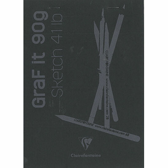 Black Clairefontaine Graf It Sketch Pads 6x8 - Odd Nodd Art Supply