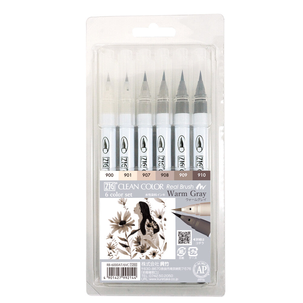 Clean Color Real Brush Marker Sets Kuretake Zig - Odd Nodd Art Supply