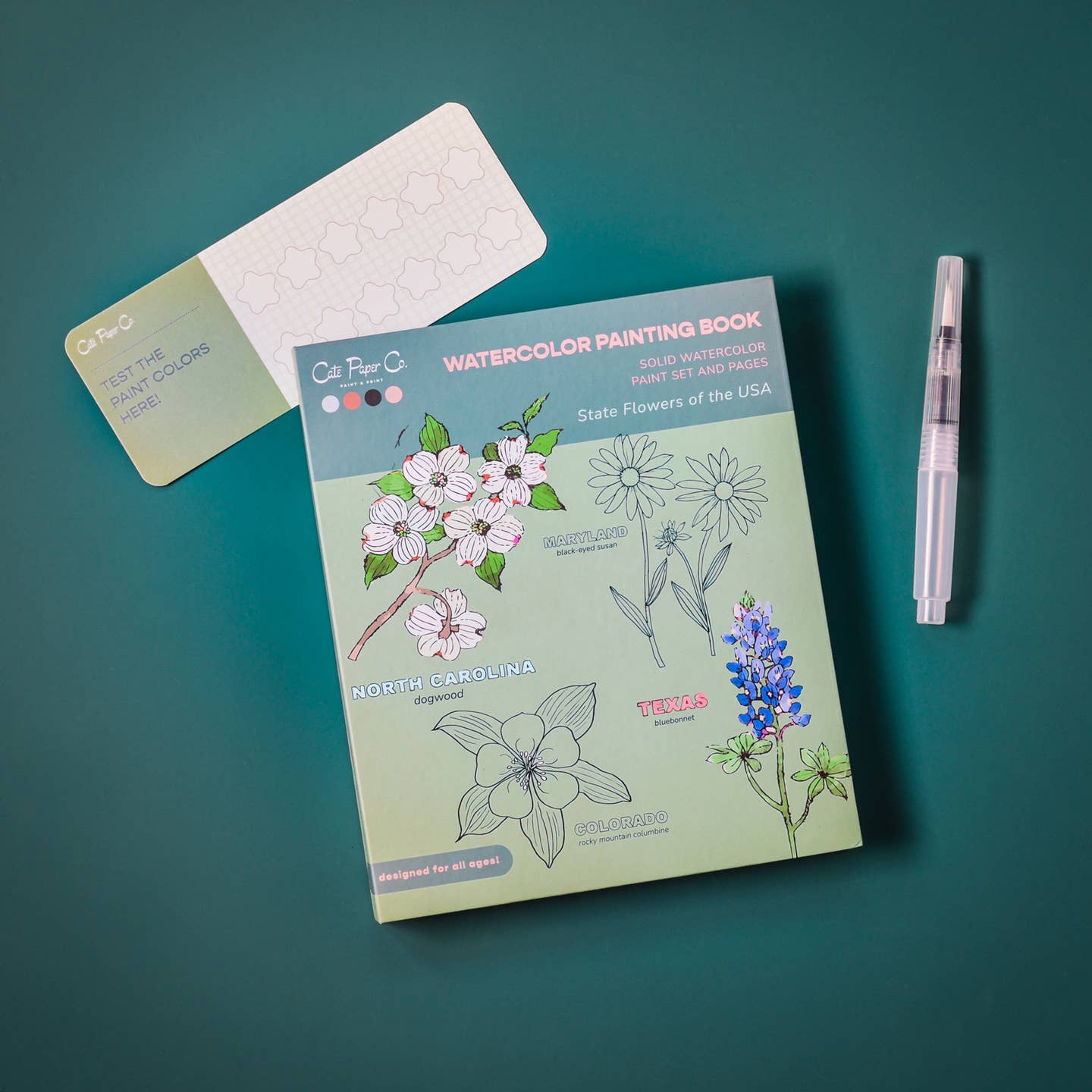 Watercolor Book and Paint Set