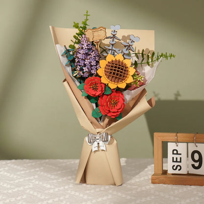 3D Wooden DIY Flower Puzzle Sets - Odd Nodd Art Supply