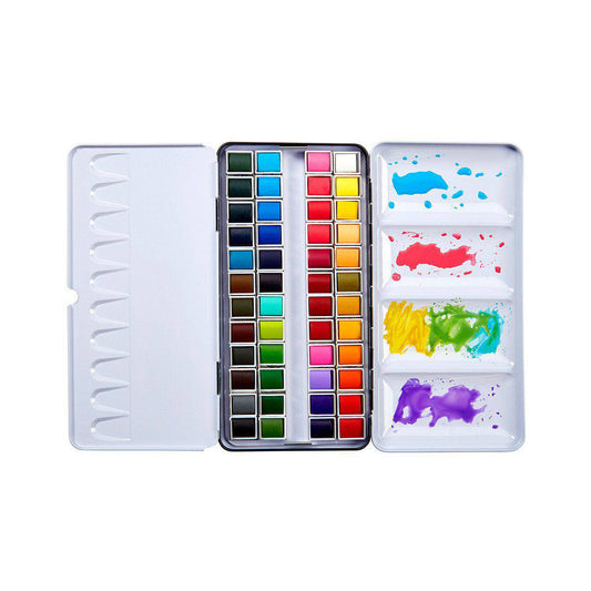 Watercolor Half-Pans 48 Color Tin Set