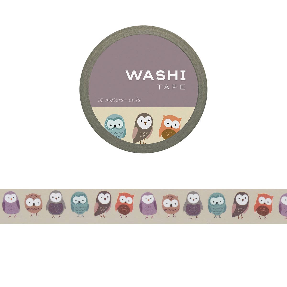 Owls Washi Masking Tape - Odd Nodd Art Supply