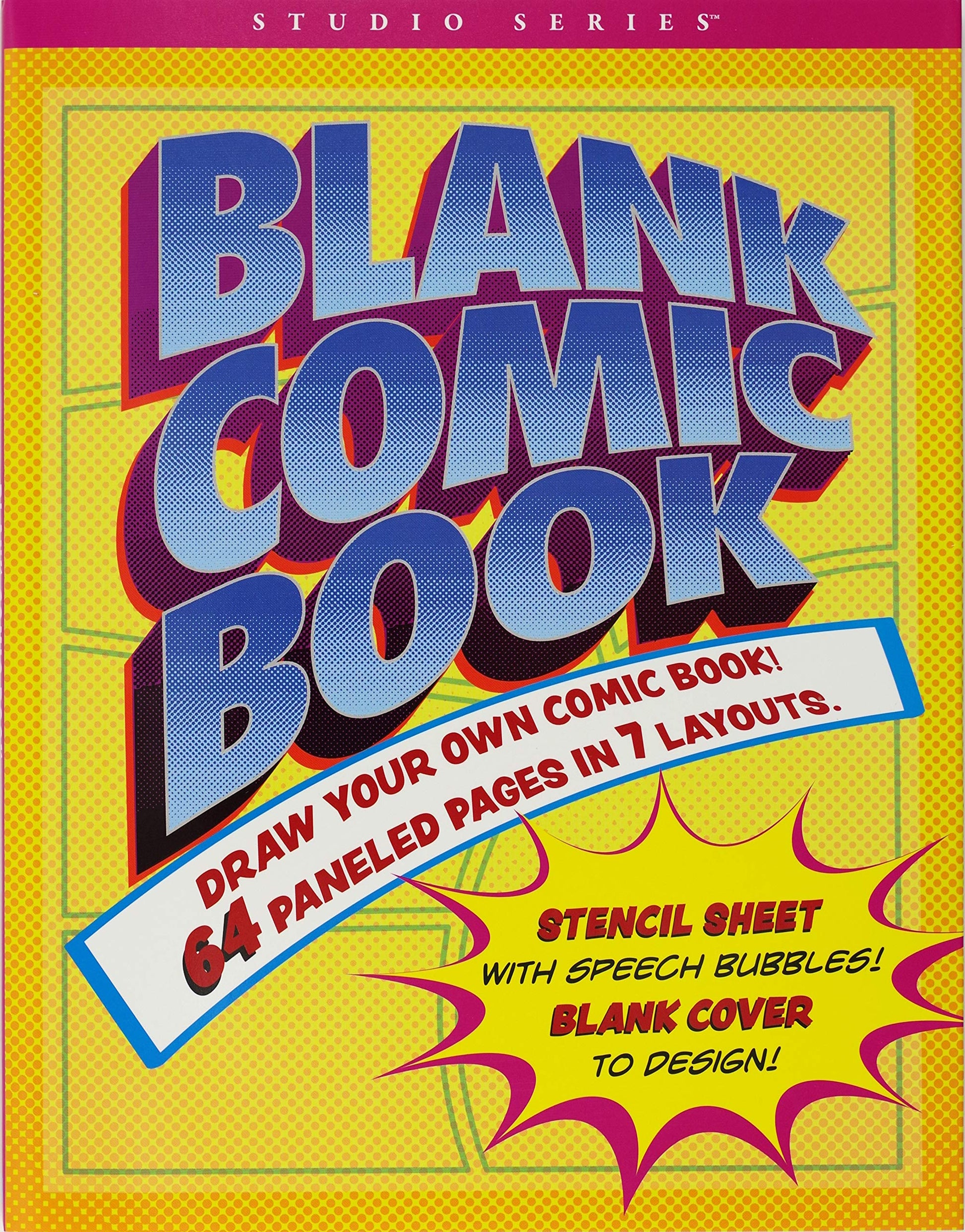 Blank Comic Book (with bonus stencil and blank cover!) – Odd Nodd