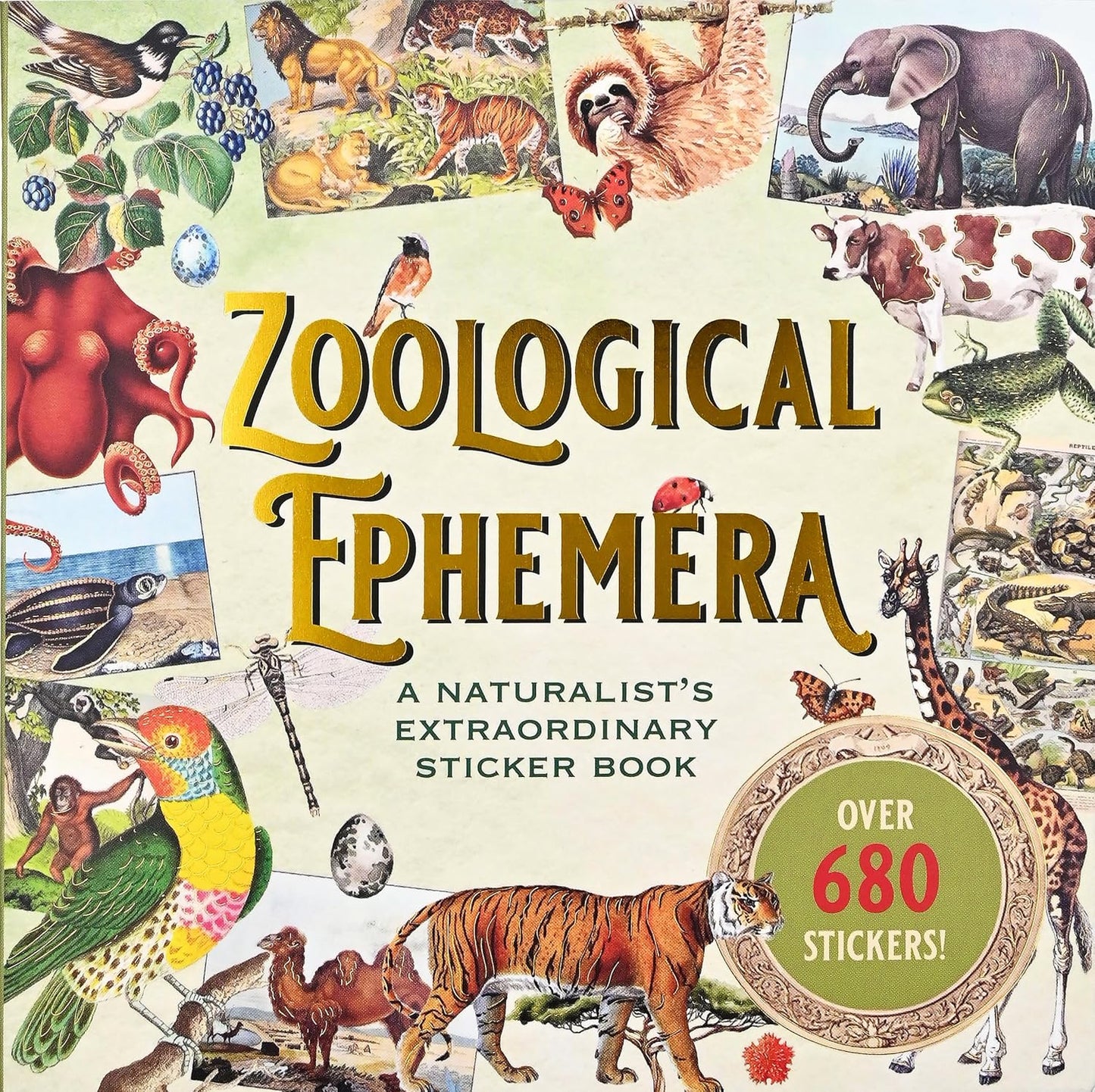 Zoological Ephemera Sticker Book Series