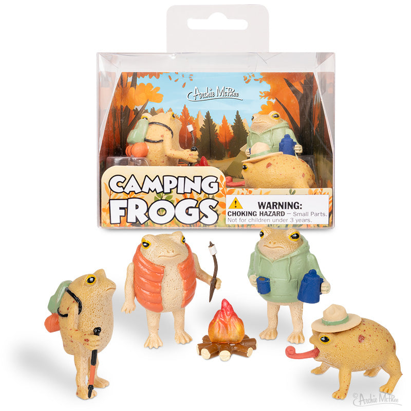 Camping Frogs Frog Figures - Odd Nodd Art Supply