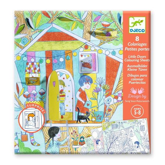 Little Doors Popup Coloring Sheets - Odd Nodd Art Supply