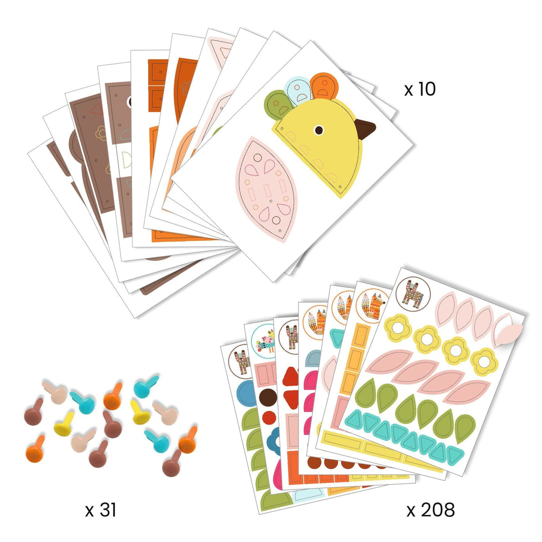 Giant Animals Collage Activity Kit
