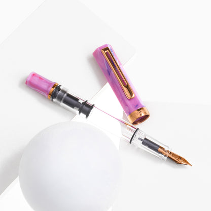 Fluorite Purple w/Bronze TWSBI Eco Fountain Pen - Odd Nodd Art Supply