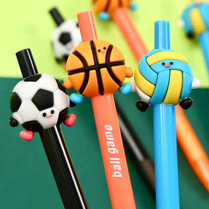 Sports Ball Game Retractable Gel Pen