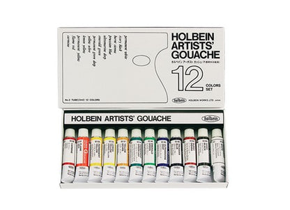 12 Color Holbein Designers Gouache Sets - Odd Nodd Art Supply