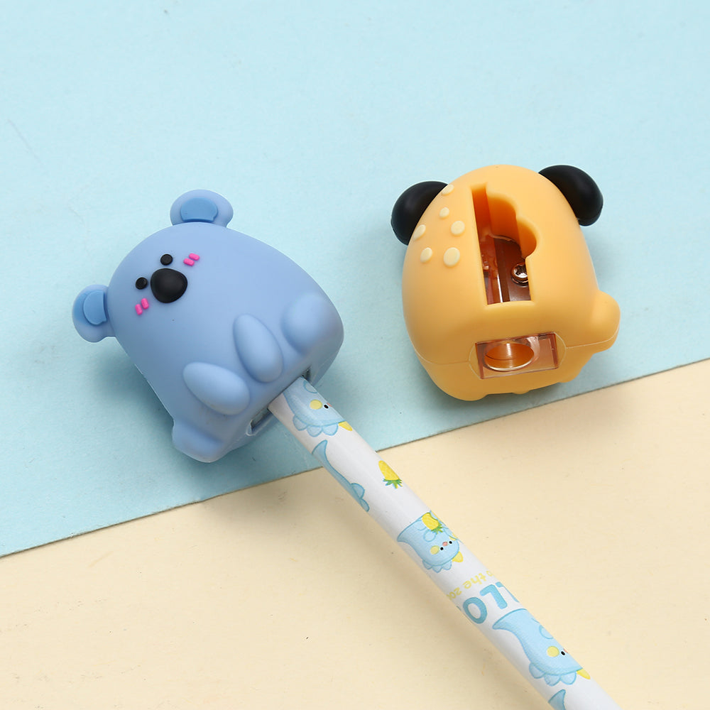 Cute Rsharpener Round Cute Cute Animals Pencil Sharpener – Odd Nodd Art Supply