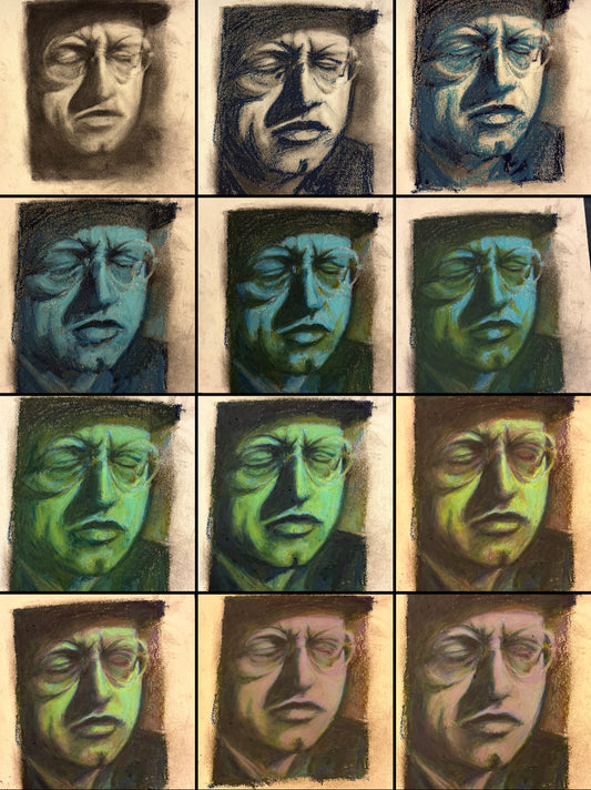Oil Pastels: Color & Value Study