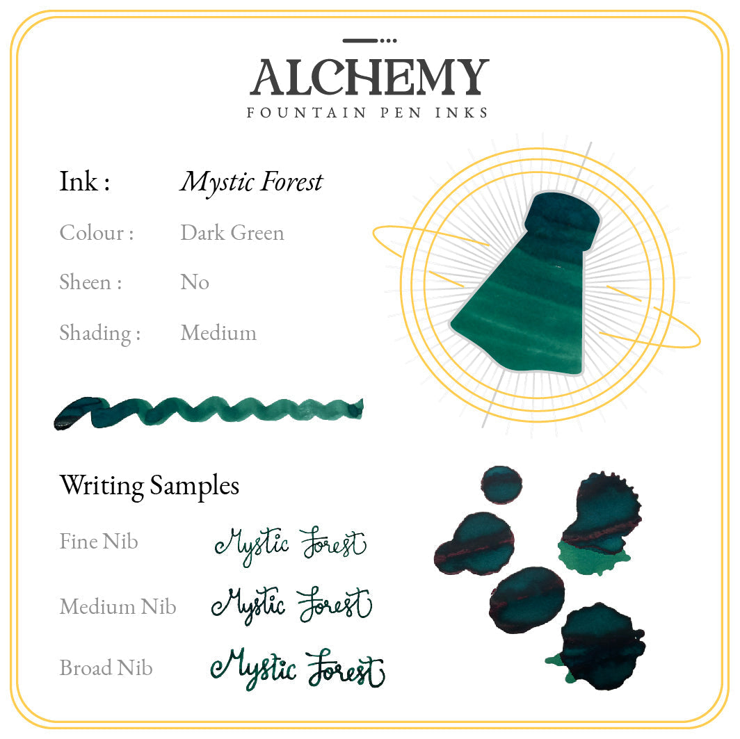 Mystic Forest Endless Alchemy Fountain Pen Inks - Odd Nodd Art Supply