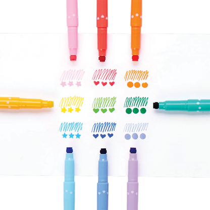 Confetti Stamp: Double-Ended Markers