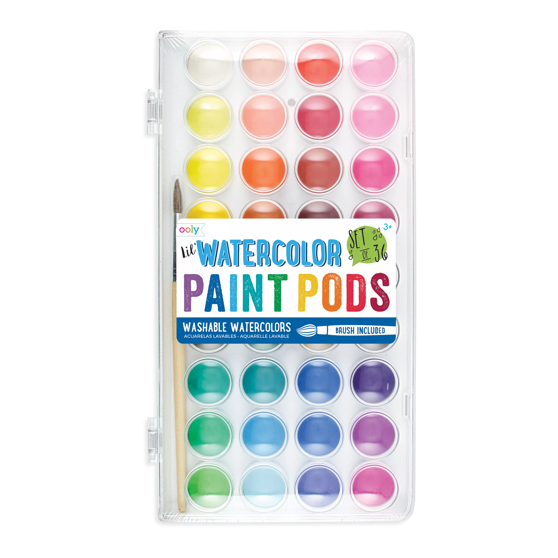 Lil' Watercolor Paint Pods 36 Set - Odd Nodd Art Supply