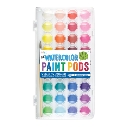 Lil' Watercolor Paint Pods 36 Set - Odd Nodd Art Supply