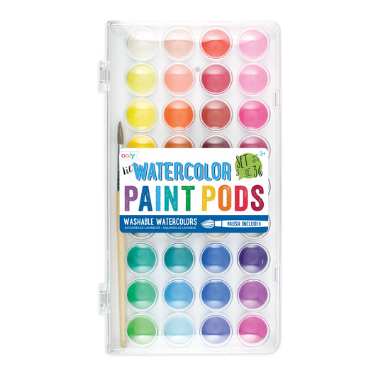 Lil' Watercolor Paint Pods 36 Set - Odd Nodd Art Supply