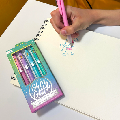 Oh My Glitter!: Retractable Glitter Ink Gel Pens