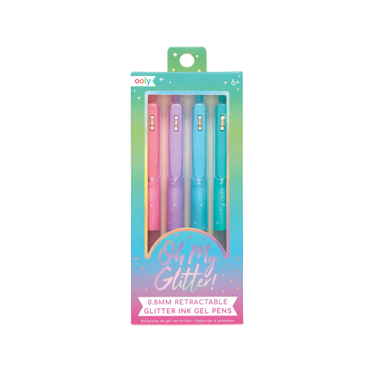 Oh My Glitter!: Retractable Glitter Ink Gel Pens