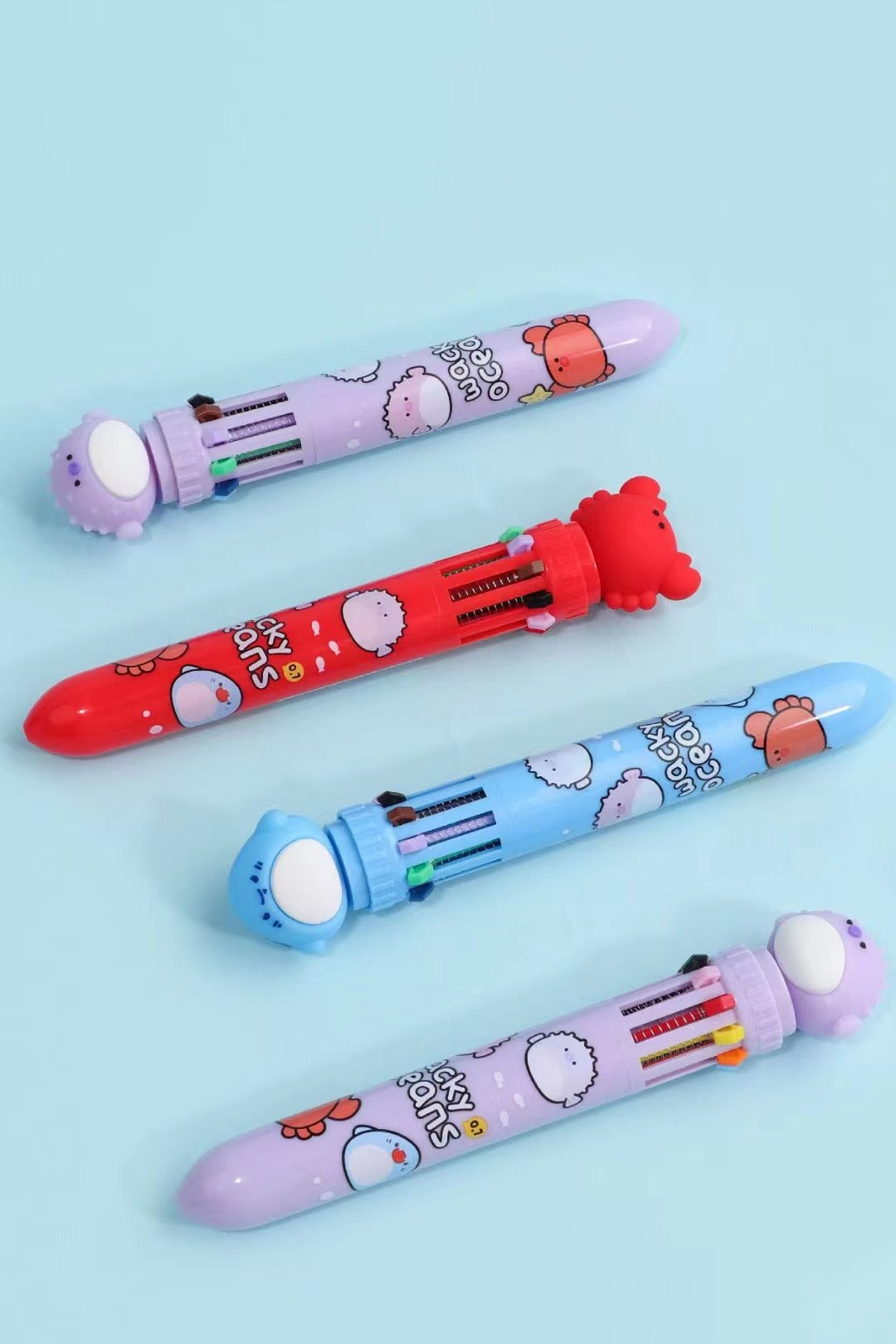 Ocean Animals 10-Color Retractable Pen - Odd Nodd Art Supply