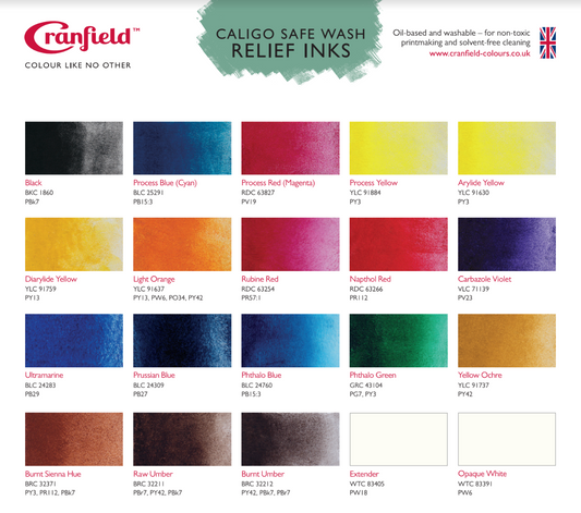 Cranfield Caligo Safe Wash Relief Ink - Odd Nodd Art Supply