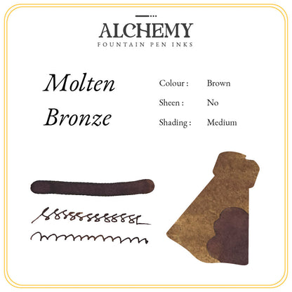 Molten Bronze Endless Alchemy Fountain Pen Inks - Odd Nodd Art Supply