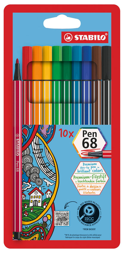 10 Set Pen 68 Marker Wallet Sets - Odd Nodd Art Supply