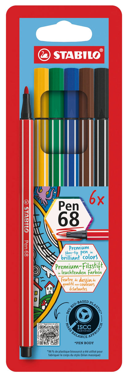 6  Pen 68 Marker Wallet Sets - Odd Nodd Art Supply